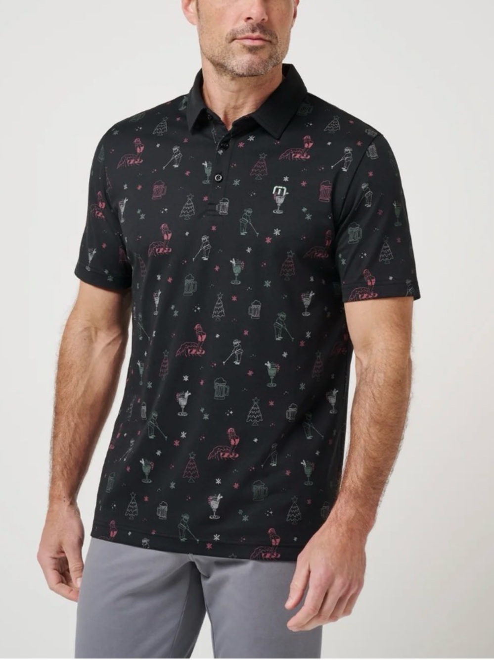 Travis Mathew Holiday Magic Polo XL